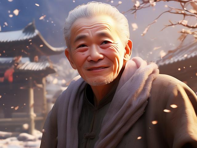《苦寒添绽笑颜，回首往事泪满巾》