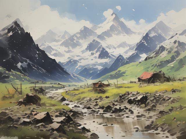 祁连山脚,邱老师笔下的往昔如烟似梦