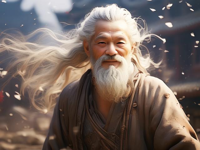 《回首往昔叹今吾，春风拂面白发留痕》