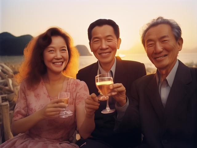 “举杯敬往昔,怀念那难忘的逝去美好时光!”