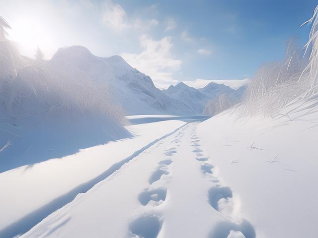 《冰雪岁月,脚印里的往昔回忆》
